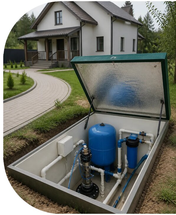 Автономное водоснабжение дома в Калининграде от 151770 р. | АПаруса-Клн